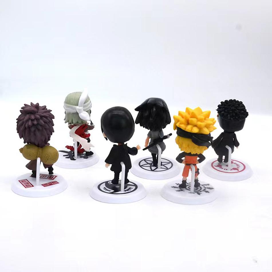 12pcs/set Anime Figure Naruto Shippuden Hinata Sasuke Itachi Kakashi Gaara Action Figure Q Version PVC Figures Toys Gift