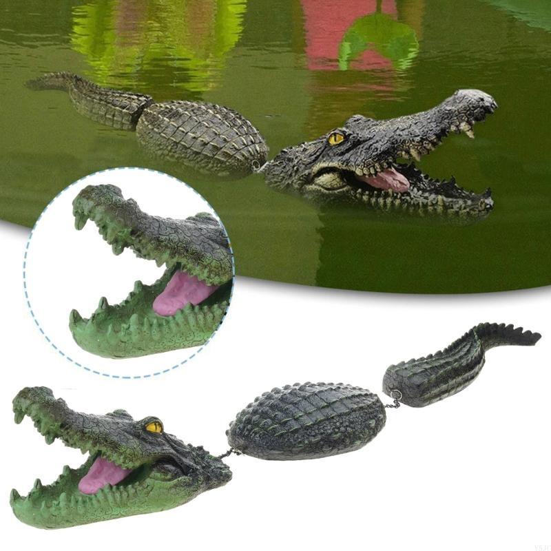 Y5JC Реалистичные плавающие чучела аллигаторов Садовые статуи Плавающие чучела аллигаторов CN