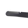 Multi Purpose Eyebrow Tweezers Stainless Steel Ergonomic Precise Slant Tip Eyebrow Tweezers with Comb Black