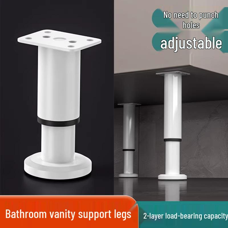 

Регулируемая телескопическая опорная стойка из нержавеющей стали для столешницы или тумбы письменного стола Black (Set of 4) [18-30cm Height]