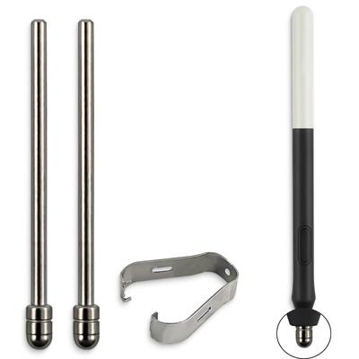 REEYEAR Wacom One Creative Pen Titanyum Alaşımlı İnce Kalem Ucu Yedek Sert Dolum Ucu WACOM ONE DTC133W0A 2 Adet ile Uyumlu
