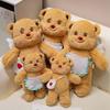 Bear Plush Toy Soft Plush Butter Angelic Bear Cushions with Apron Designs for Comfort Styles Winged Bear Throw Pillow