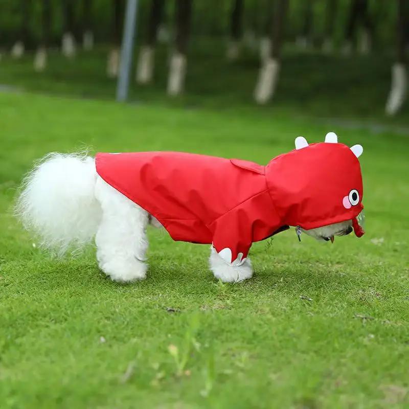 New Cute Cartoon Transformable Pet Raincoat Waterproof Dog Coat for Bichon Teddy Corgi Universal Pet Weather Protection