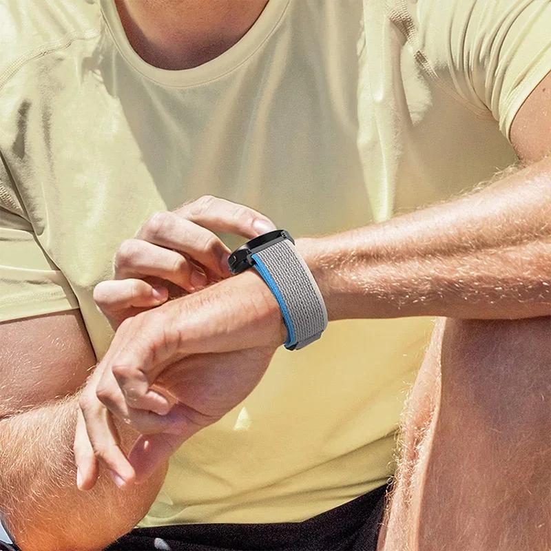 20mm 22mm Trail Nylon Loop Strap for Samsung Galaxy Watch 7 FE 6 5 4 40mm 44mm Bracelet Huawei Watch 5 4 Pro GT5-4-3 46mm Correa