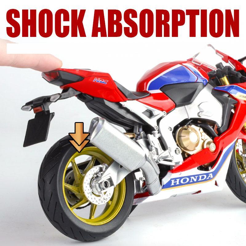 1/9 Scale Honda CBR 1000RR HRC Toy Motorcycle for Children Racing Model Diecast Miniature Large Size Lightable Collection Gift Boy Kid