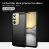 For Realme 14x 5G Back Cover MOFI Brushed Texture Carbon Fiber Soft TPU Case