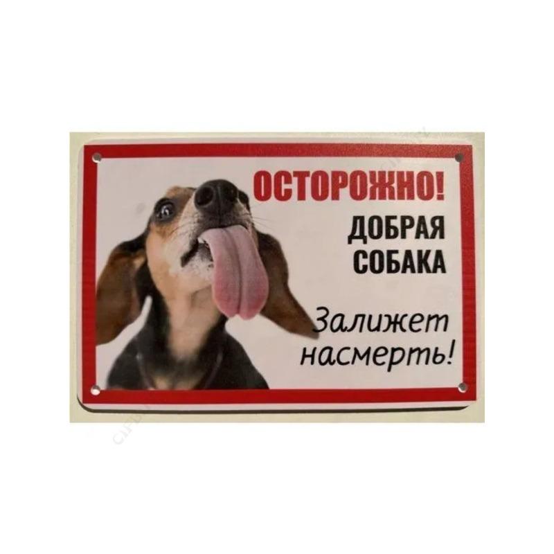 Dog May Eat Metal Sign, Humorous Pet Warning Plaque