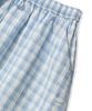 Code Graphy (Women) Check Long Skirt - Sky Blue