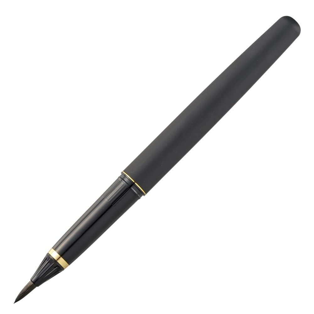 Kuretake Brush Kuretake Fountain Brush Leather Pen, Pen, Select, Tone, Black, DV145-1