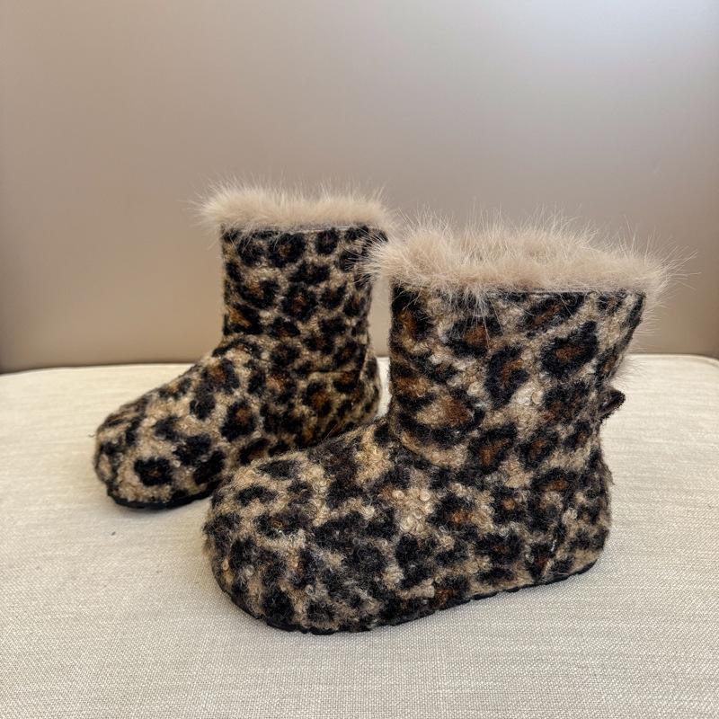 Autumn Winter Fur Snow Boots Comfortable Round Toe Height Increasing Short Boots Size 35-40 Female Cozy Warm Shoes Botas Mujer