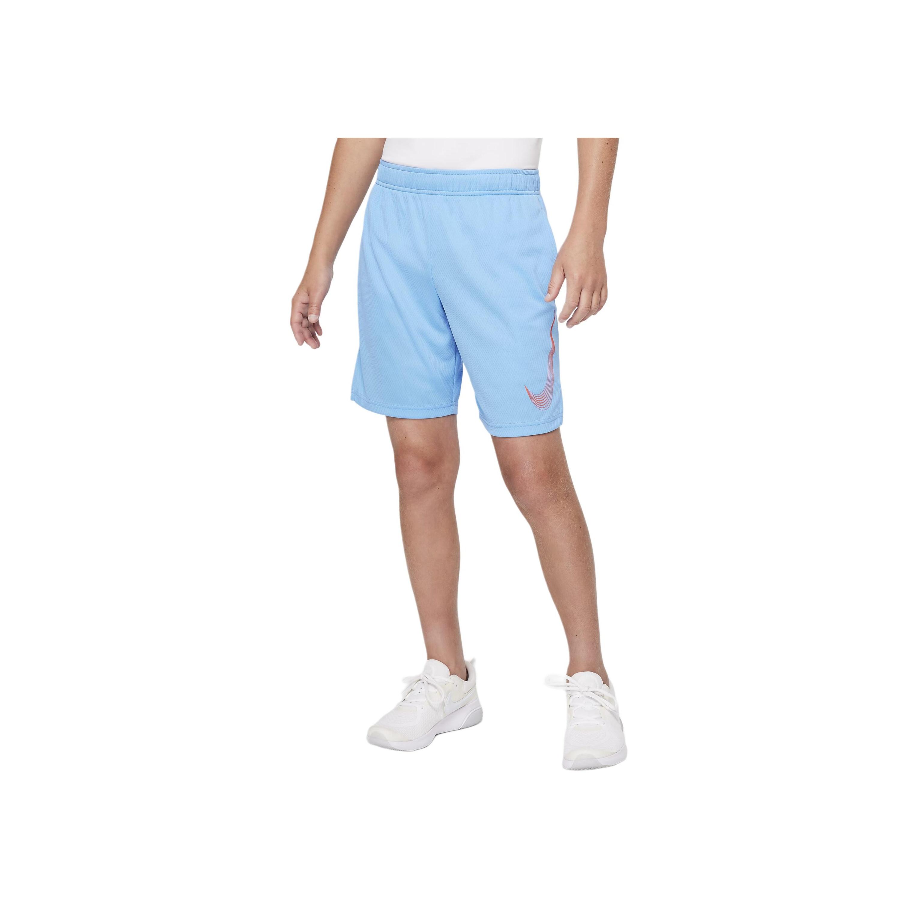 

Nike Kids Logo Print Elastic Waist Straight Leg Shorts Kids shorts Blue DM8537-412 M