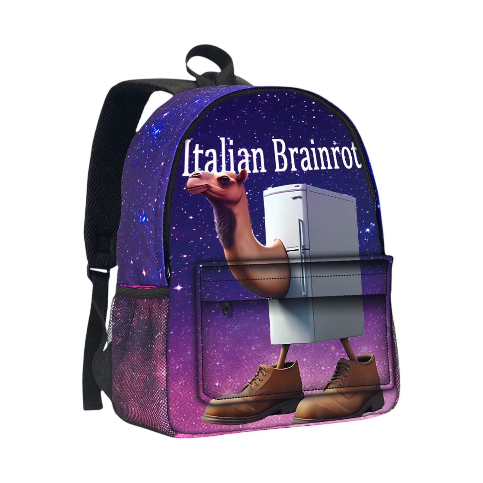 

Backpack, Back To School, Cartoon Cute Travel Backpack Print Peripheral Double-shoulder Backpack For Teenagers, Students, Boys And Girls One Size