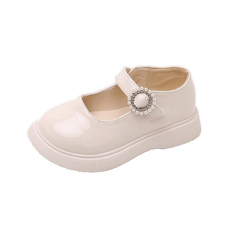 Girls Sweet Princess Shoes 2025 Spring and Autumn New Children's Foreign Fashion Small Leather Shoes British Style Retro Doudou Shoes