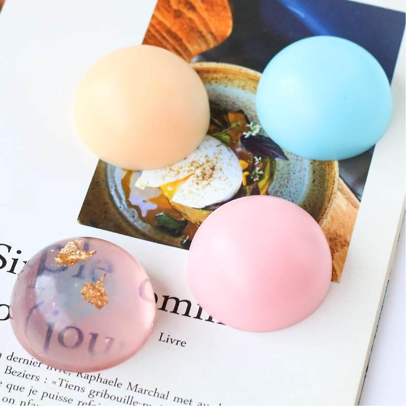 LeafIn Semicircular Round Sphere Silicone Handmade Silicone Cutter Day Hemispheres, 6-Piece Mold, Soap, Resin, Clay, Mold, Kit, Tools, Valentine's