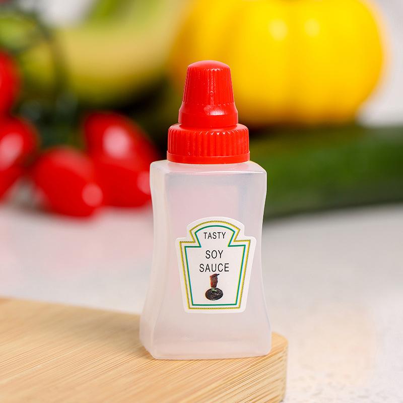 1/4 ks mini lahviček s kečupem, nádoba na dresink do salátu, spížní nádoby