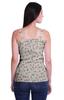 Moomaya Casual Shoulder Strap Flared Hem Cotton Slub Printed Women Summer