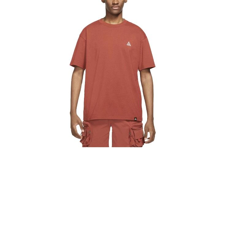 

Nike Футболка ACG Solid Color Crew Neck Short Sleeve для мужчин, красно-коричневая, DJ3642-670 L