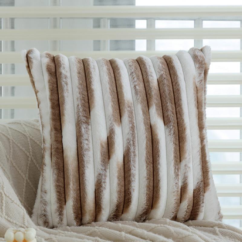 

Italian Light Luxury Sofa Pillow Case Living Room Model Room Decorative Pillow Bedside Cushion Bed Backrest Advanced [Pillowcase only]