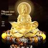 Double-Sided Alloy Guanyin Buddha Car Ornament for Center Console