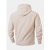 Men'sCoral Fleece Lined Long Sleeve Sweatshirt Warm Casual Streetwear Coat With Pocket