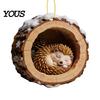 Fireplace Decorative Pieces Forest Animal Ornament, 2D Flat Woodland Acrylic Christmas Unique Gift for Friends Hanging Decoration Tree, Holiday