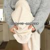 White Wide-leg Pants Women's New Autumn and Winter High Waist Drape Loose Casual Small Velvet Glutinous Rice Pants
