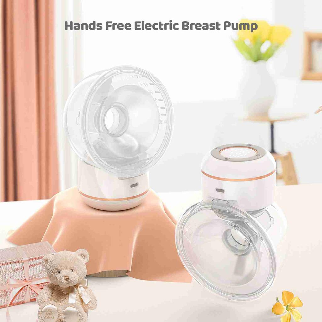 Wearable Breast Pump Hands Free Electric Breast Pump for Breastfeeding 4 Modes 12 Suction Level Low Noise Built-in Battery with