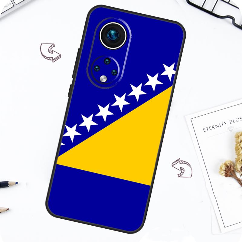 

Чехол с флагом Боснии и Герцеговины для Honor Magic 7 5 6 Lite Honor 200 Pro X8b X9a X8a X8 X9 X9c X9b 50 70 90 Lite Honor X9 4G