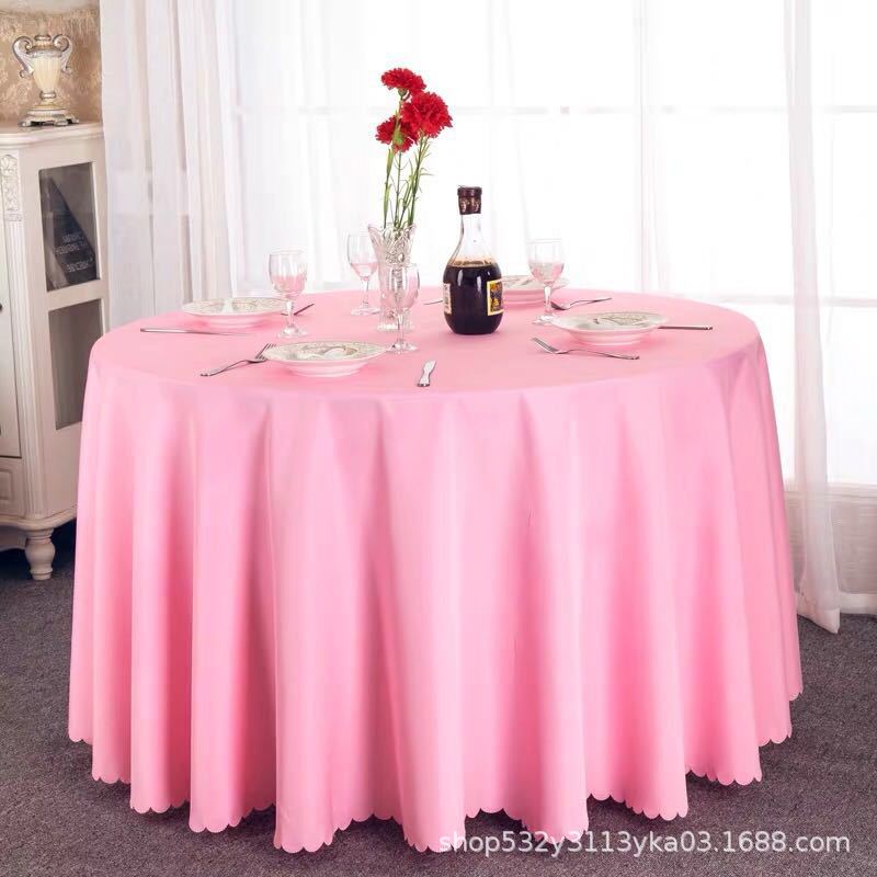 Circular Restaurant Tablecloths Hotel Banquet Tablecloths Suitable for Families Wedding Parties Easy To Maintain Heat-resistant