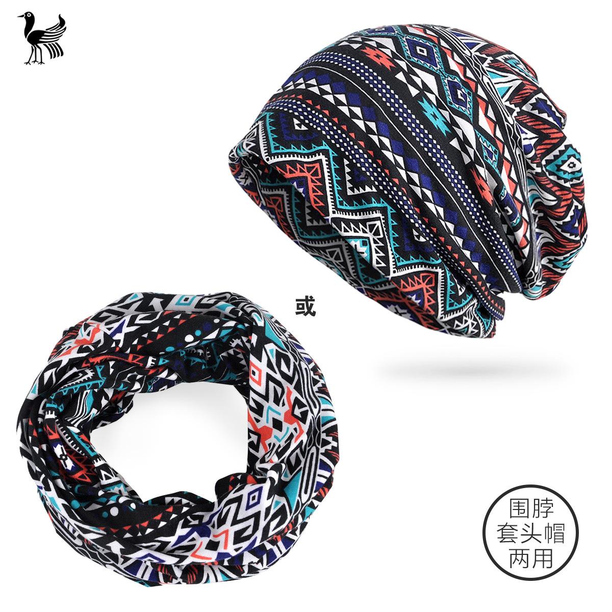 

Мужские и женские тонкие материалы весна и осень хлопок узор для спорта на открытом воздухе бег солнцезащитный крем модный шарф сумка головной убор elastic/dual purpose кофейный