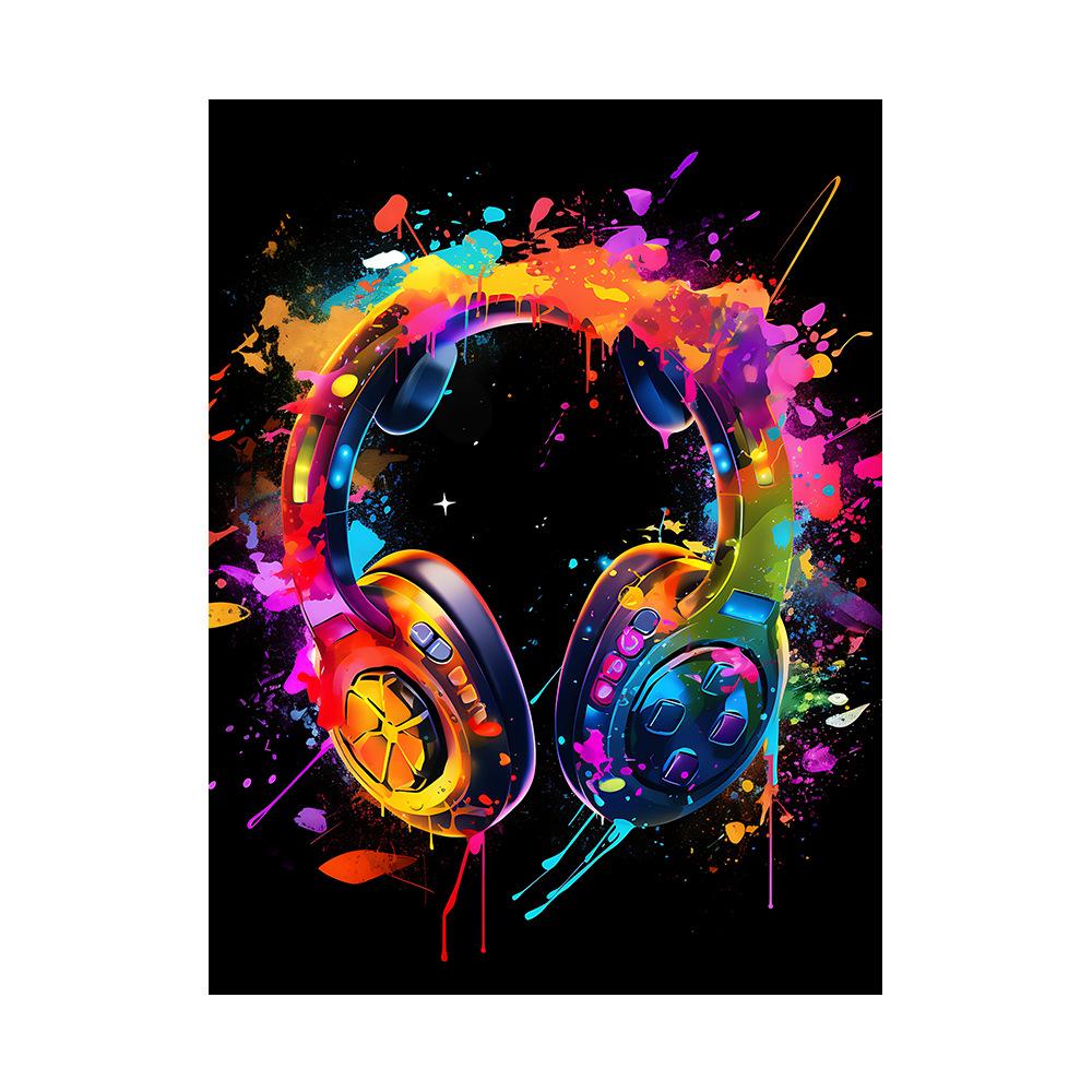 

Поп-неоновый постер с персонажем видеоигры, геймпад, наушники, футбол, баскетбол, холст, печать, настенное искусство, декор, украшение игровой комнаты 30x45cm