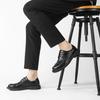 Leather shoes men's spring 2025 new business casual men's shoes soft sole lace-up versatile groom wedding dress leather shoes