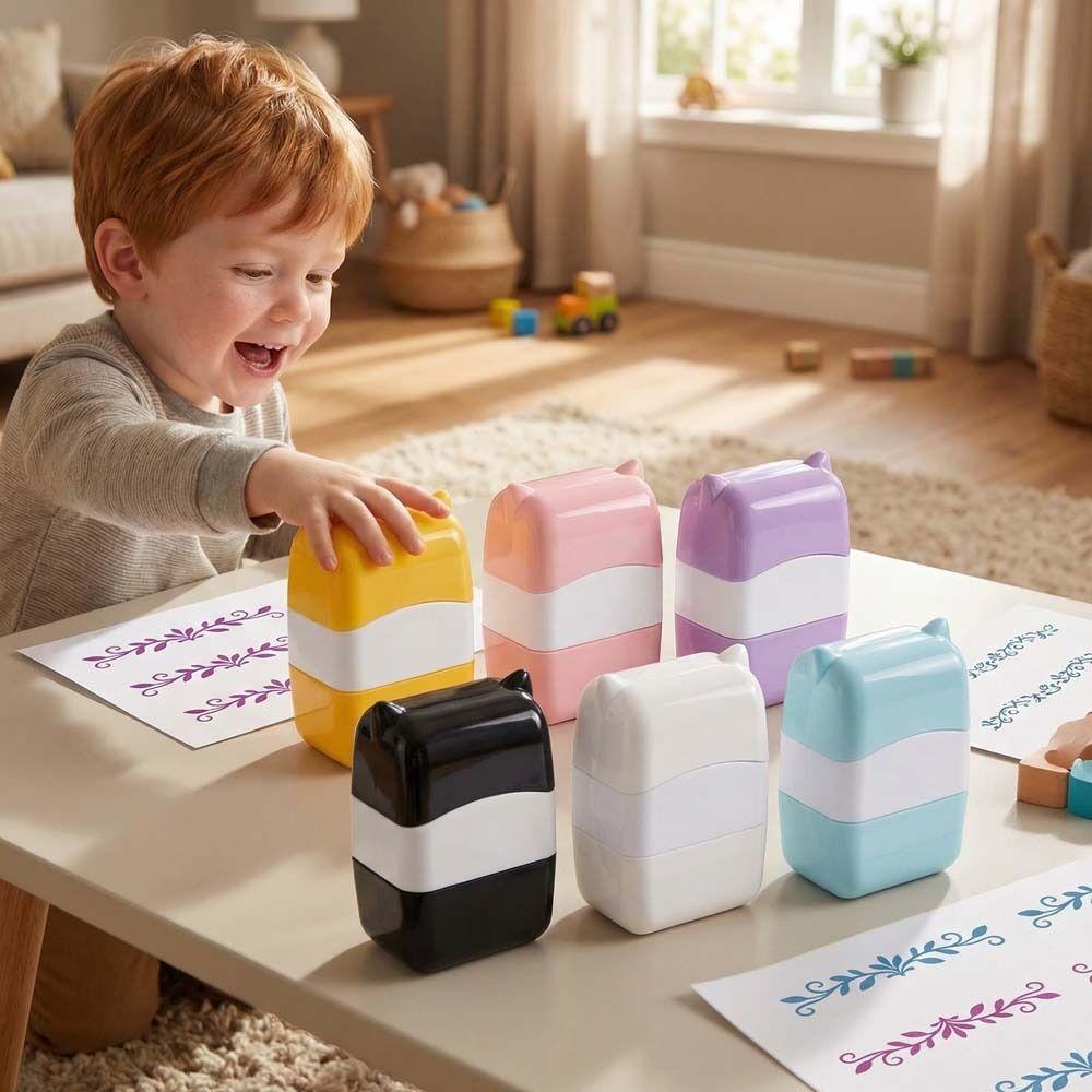 Convenient Pattern Roller Stamp Score Printing Painting Graffiti Gifts Toy Diary Album