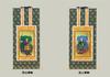 Set of two hanging scrolls by Buddhist Available in various sects and Buddhist altar hanging scrolls by a side attendant of the Soto sect Soto navy