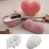 Love Candle Cup Silicone Mold DIY Heart Candle Vessel Making Plaster Resin Storage Box Molds Home Valentine's Day Dec Craft Gift