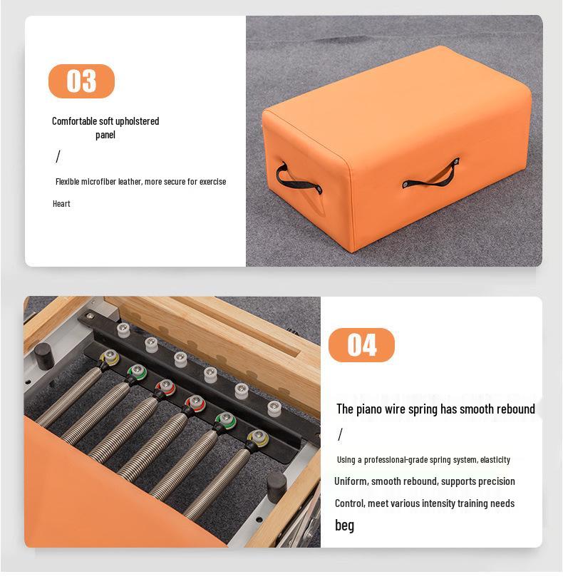 Oak Folding Pilates Core Bed - Large Equipment for Yoga Studio & Personal Training