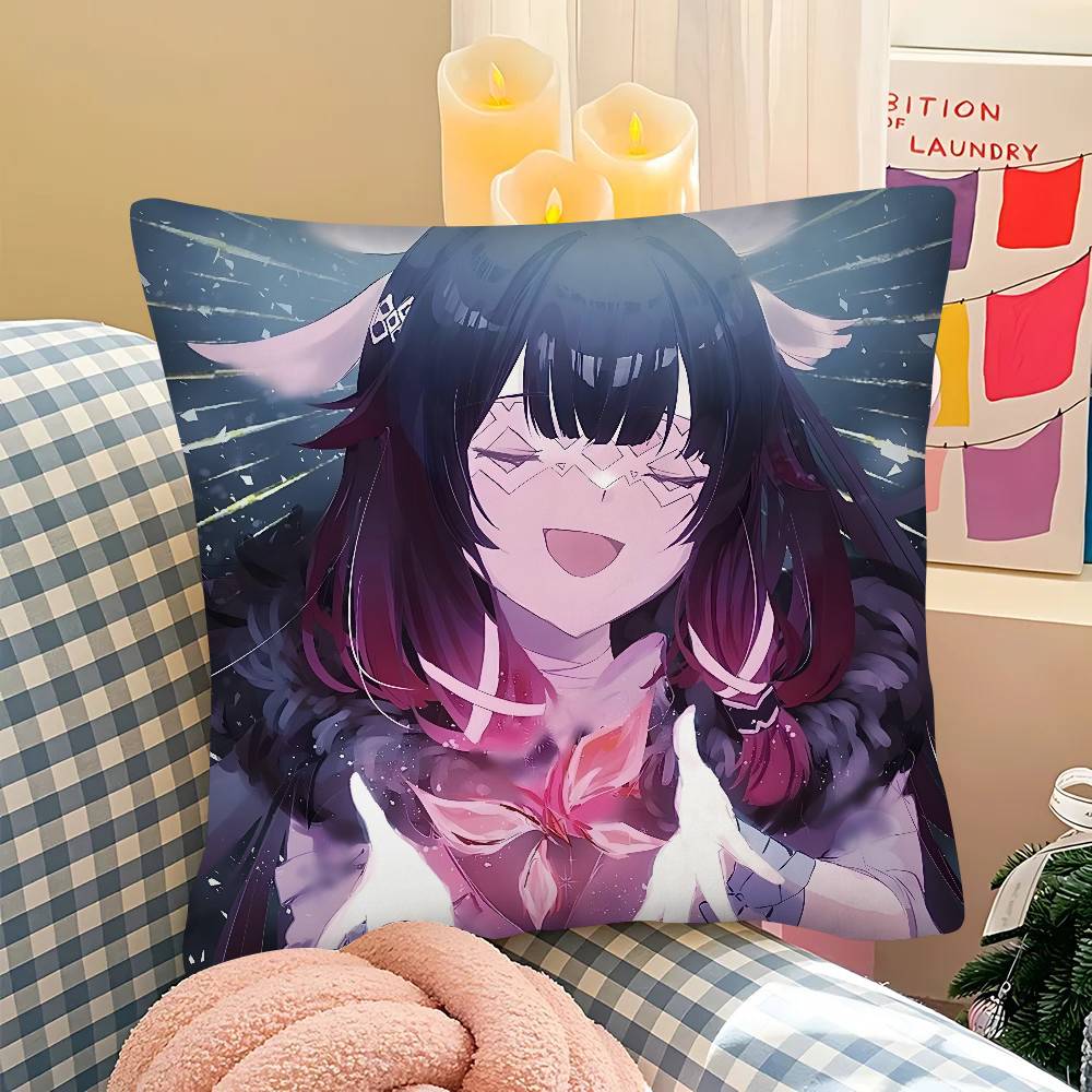 Pc GGenshin Columbina Impact Pillow Case Fashion Square Pillowcase Bedroom Sofa Room Ins Decoration Leisure
