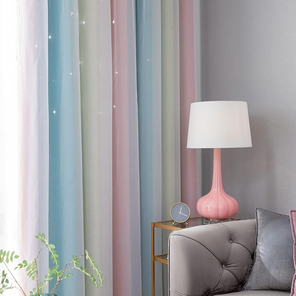 Children's Room Blackout Curtain With Stars, Blackout Curtains For Bedroom