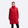 Qianrengang Women's Mid-Length Stand Collar Down Jacket