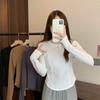 Women Slim Fit Cropped Long Sleeve Thickened Thermal Base Layer T Shirt