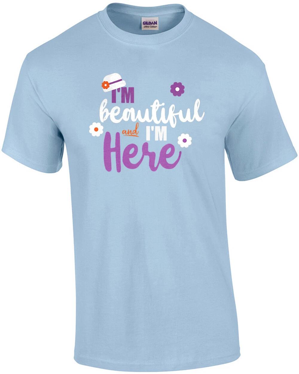 I m Beautiful and I m here - The Color Purple - 80 s T-Shirt 2XL