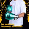 1 Pair Unisex PU Boxing Gloves Sanda Punching Sparring Sandbag Training MittsGreen