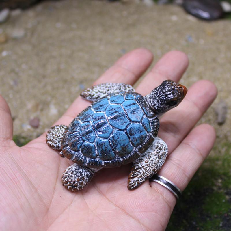 Ocean Animal Resin Turtle Statue Craft Ornament For Party Decor