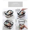 Clear Multi-function Waterproof Toiletry Case Travel Pouch PVC Cosmetic Bag