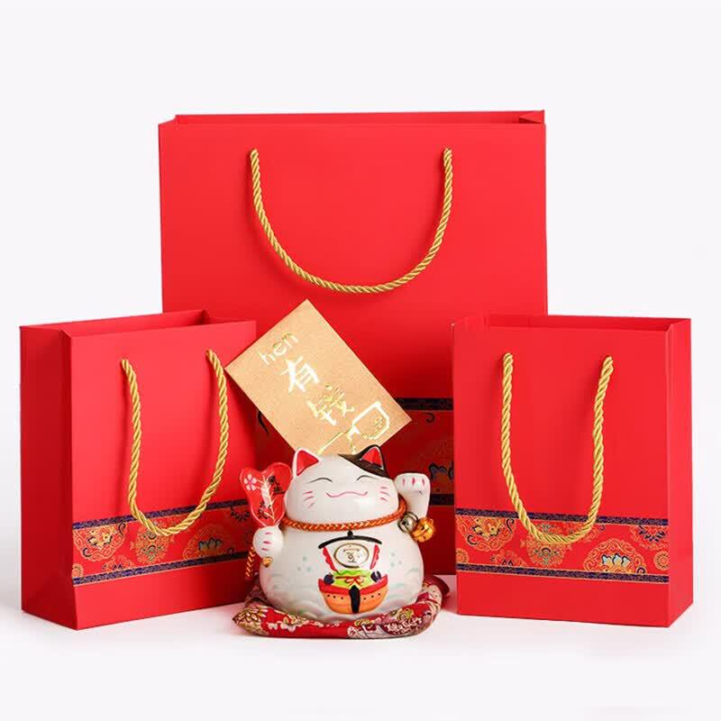 Chinese Style Red Gift Paper Bag