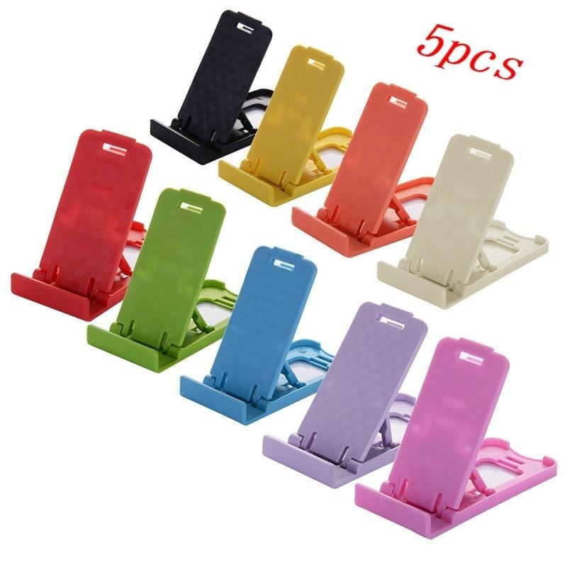 

5 шт./компл., универсальный складной столик, поддержка мобильного телефона, пластиковый держатель, настольная подставка для вашего телефона, держатель для смартфона и планшета, держатель для телефона 5pcs