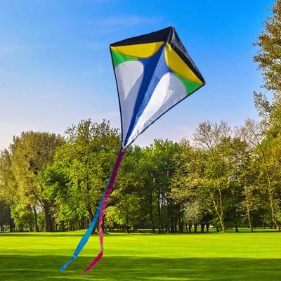 Çocuklar İçin Saplı ve Uçuş İpli Elmas Uçurtma Açık Hava Sporları İçin Uygundur