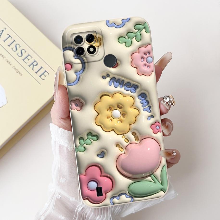 For Realme C21 RMX3201 Case Realme C25 Cover Popular Sunflower Soft Silicone Phone Case For Realme C25S C25Y C21Y C 21 C 25 Capa