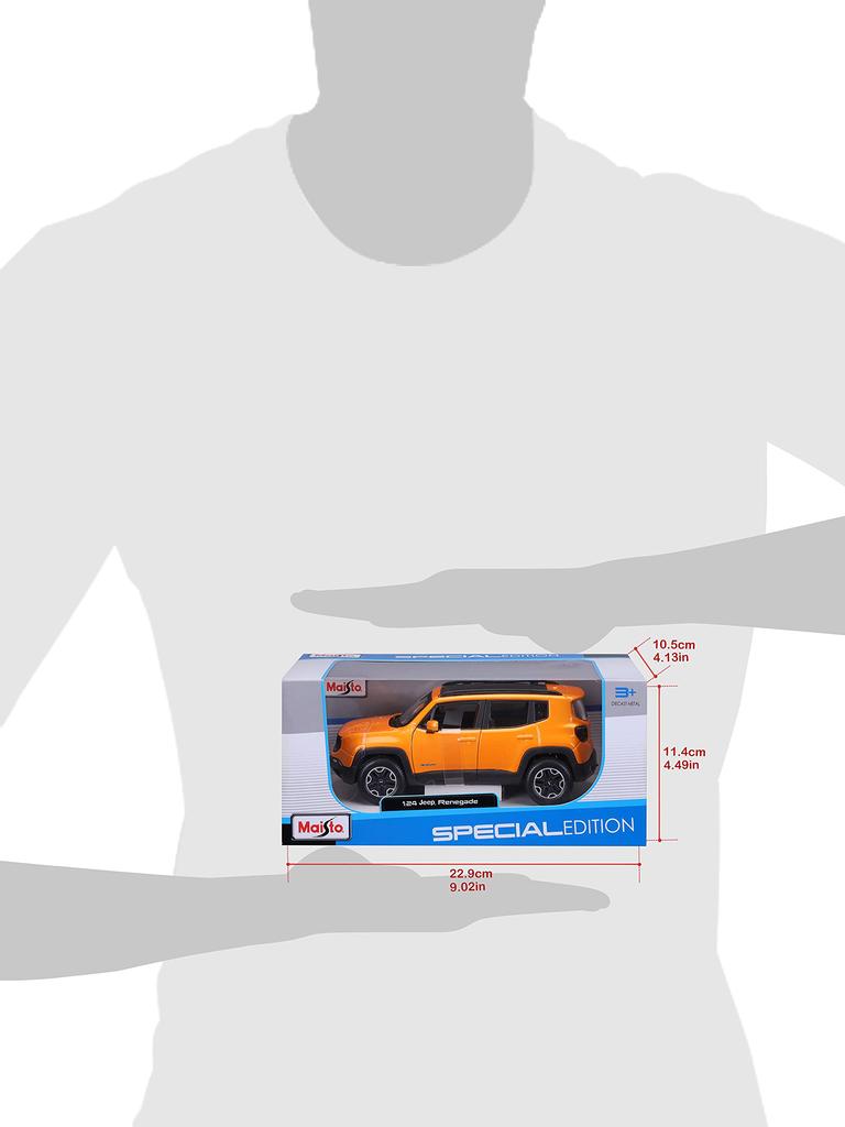 Maisto Jeep Renegade Orange Diecast Miniature Finished Model 31282 1/24 / Car,