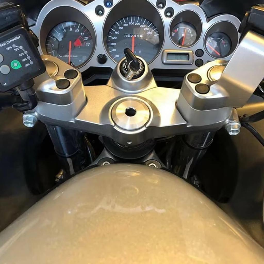 Motorcycle Handlebar Riser For ZZR1200 Motorcycle Aluminum Handlebar Riser 19.5mm Up Adapter Bracket Extender Mount Clamp Universal Bike Accessories